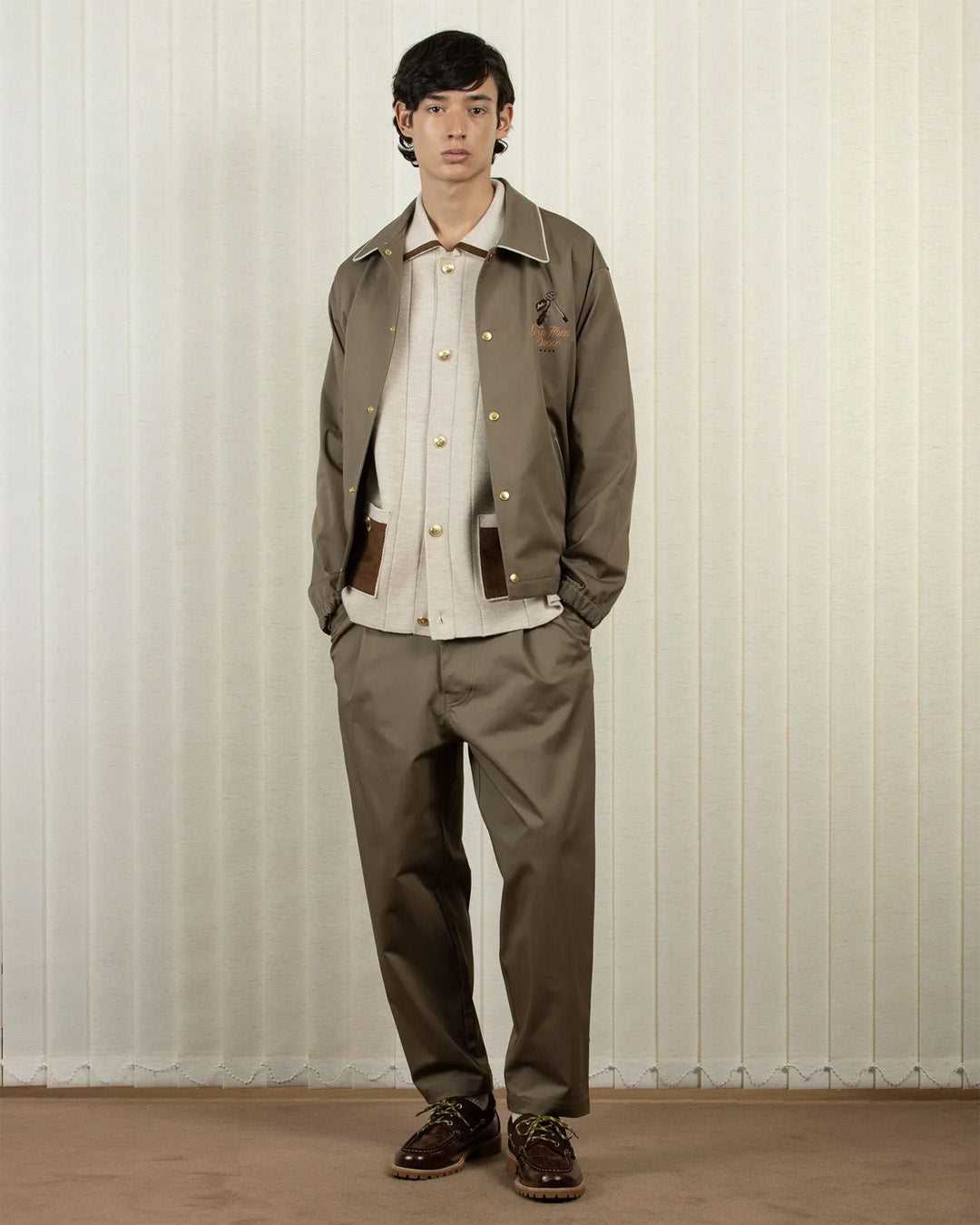 Brown 'Le Pantalon' Cropped Twill