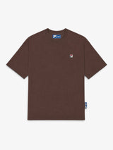 Brown 'Logo' Tee X FILA
