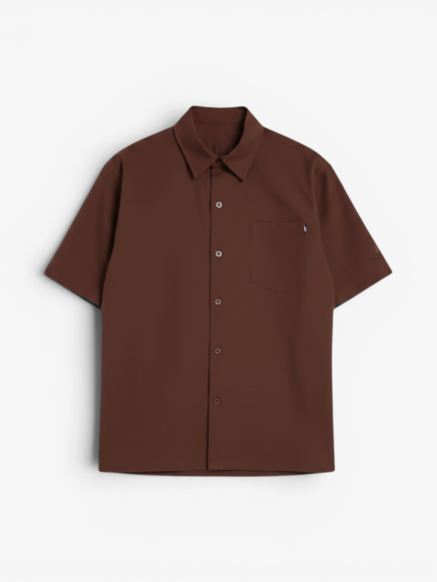 Brown 'Numeric' Bottom Up Shirt