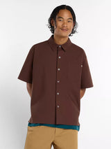 Brown 'Numeric' Bottom Up Shirt