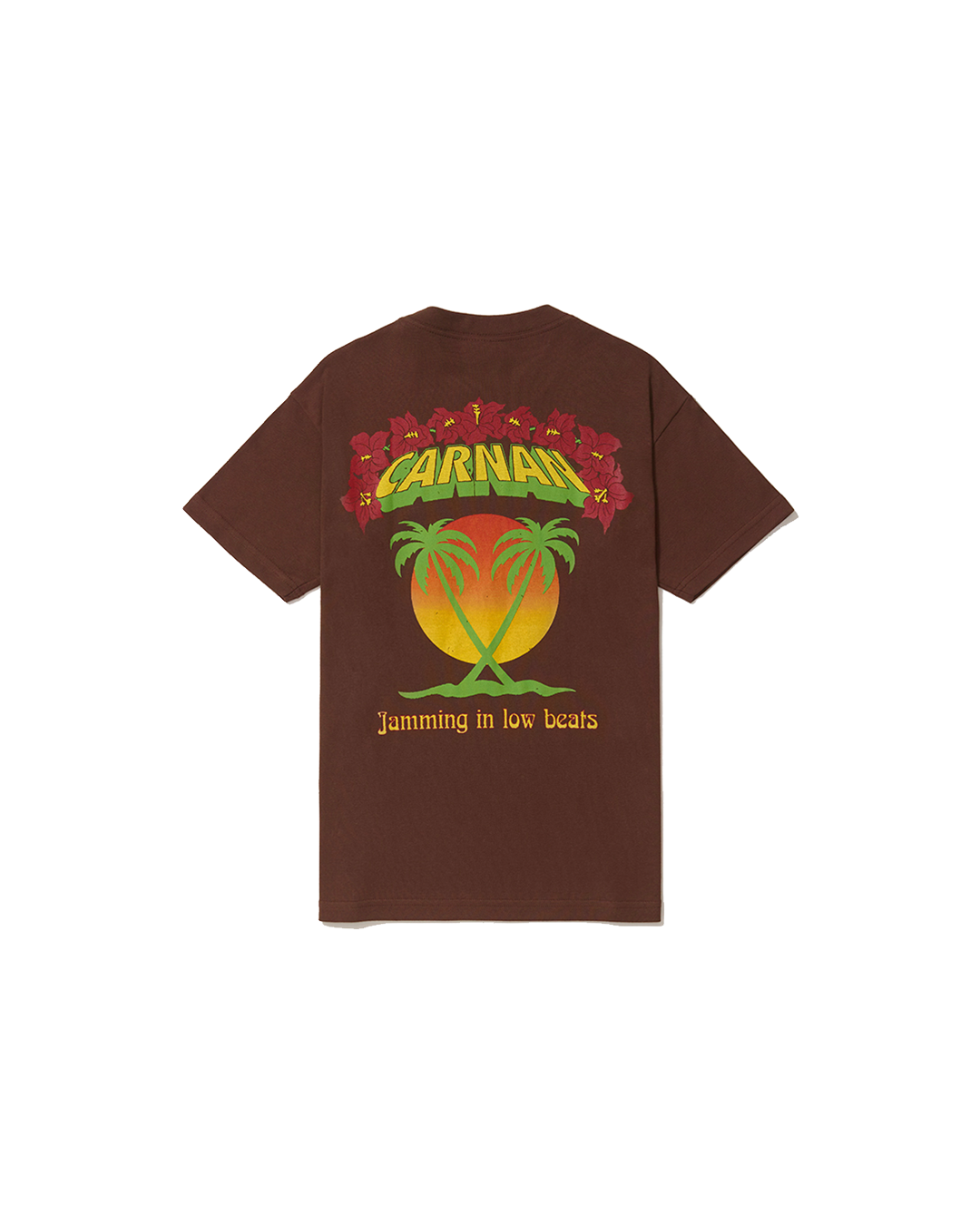 Brown Tropical Heavy Tee