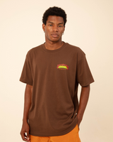 Brown Tropical Heavy Tee