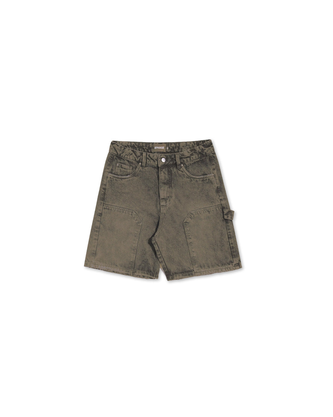 Brown Washed Carperter Shorts
