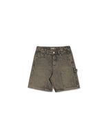 Brown Washed Carperter Shorts