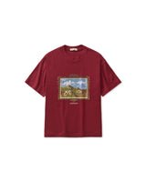 Burgundy 'Ranch Painting' Tee