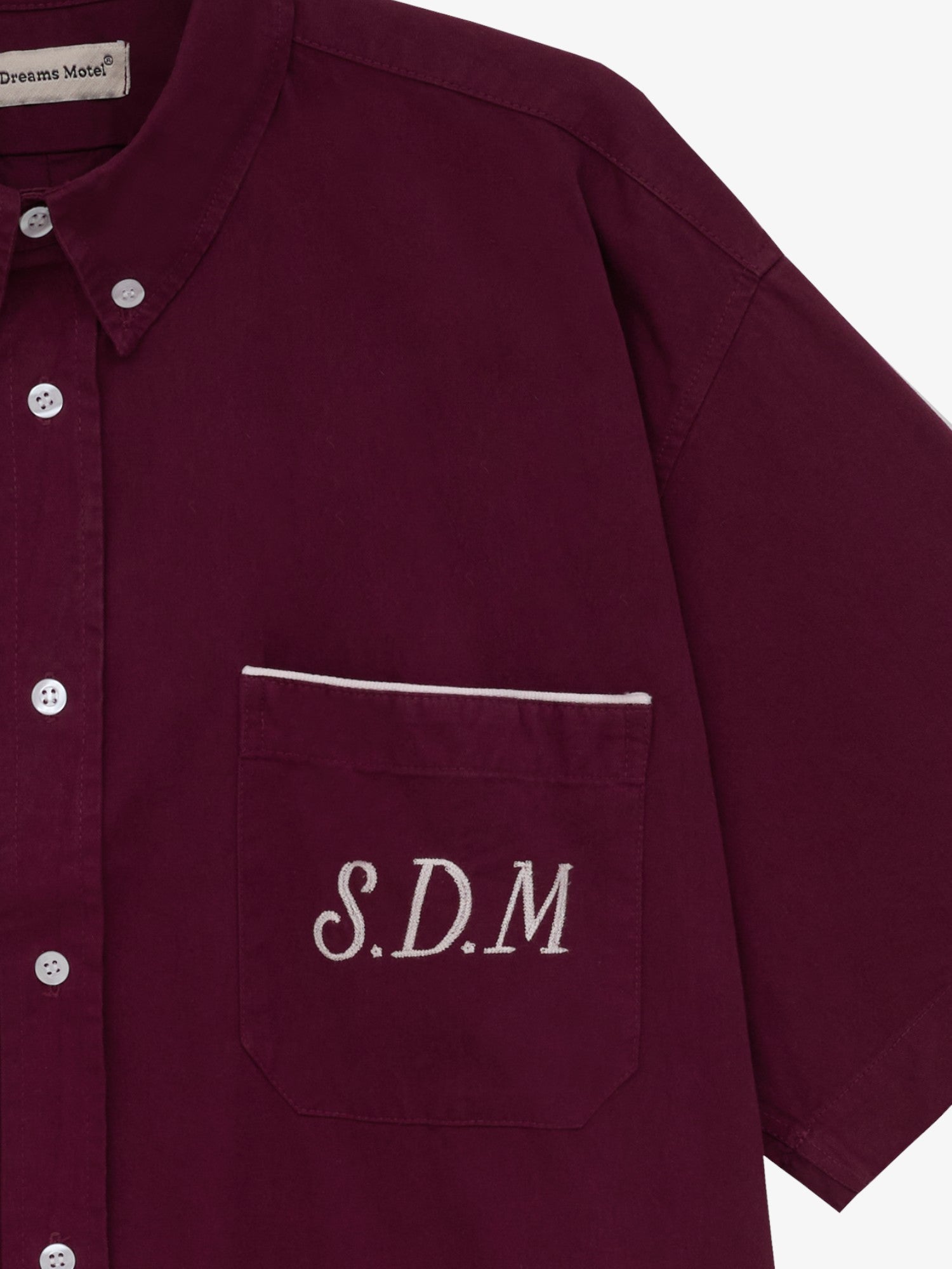 Burgundy 'SDM' Shirt