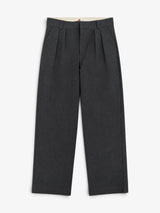 Grey Double-Pleated Ripstop Pants X WELCOME