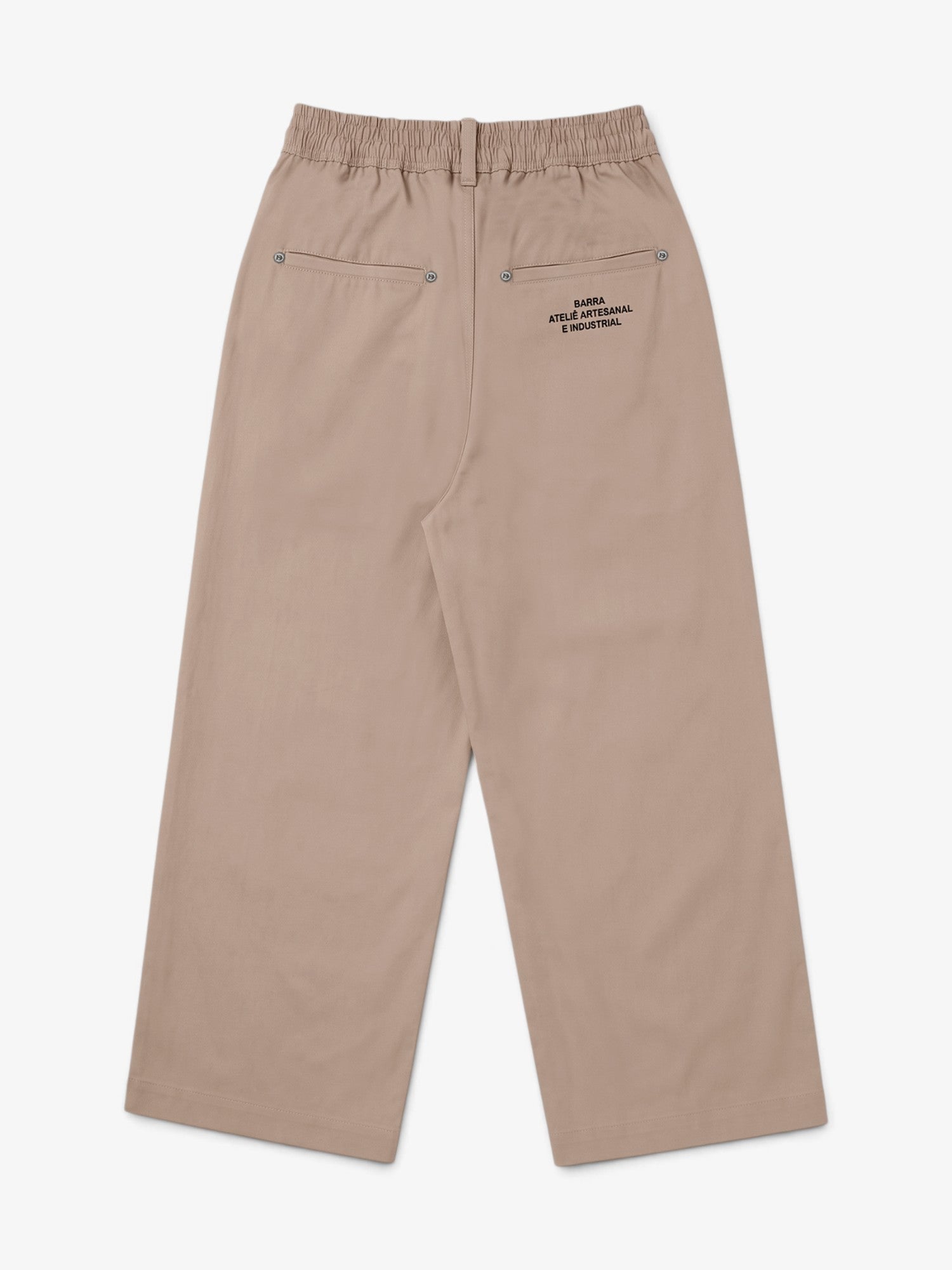 Beige 'Twill Tech' Baggy Pants