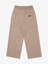 Beige 'Twill Tech' Baggy Pants