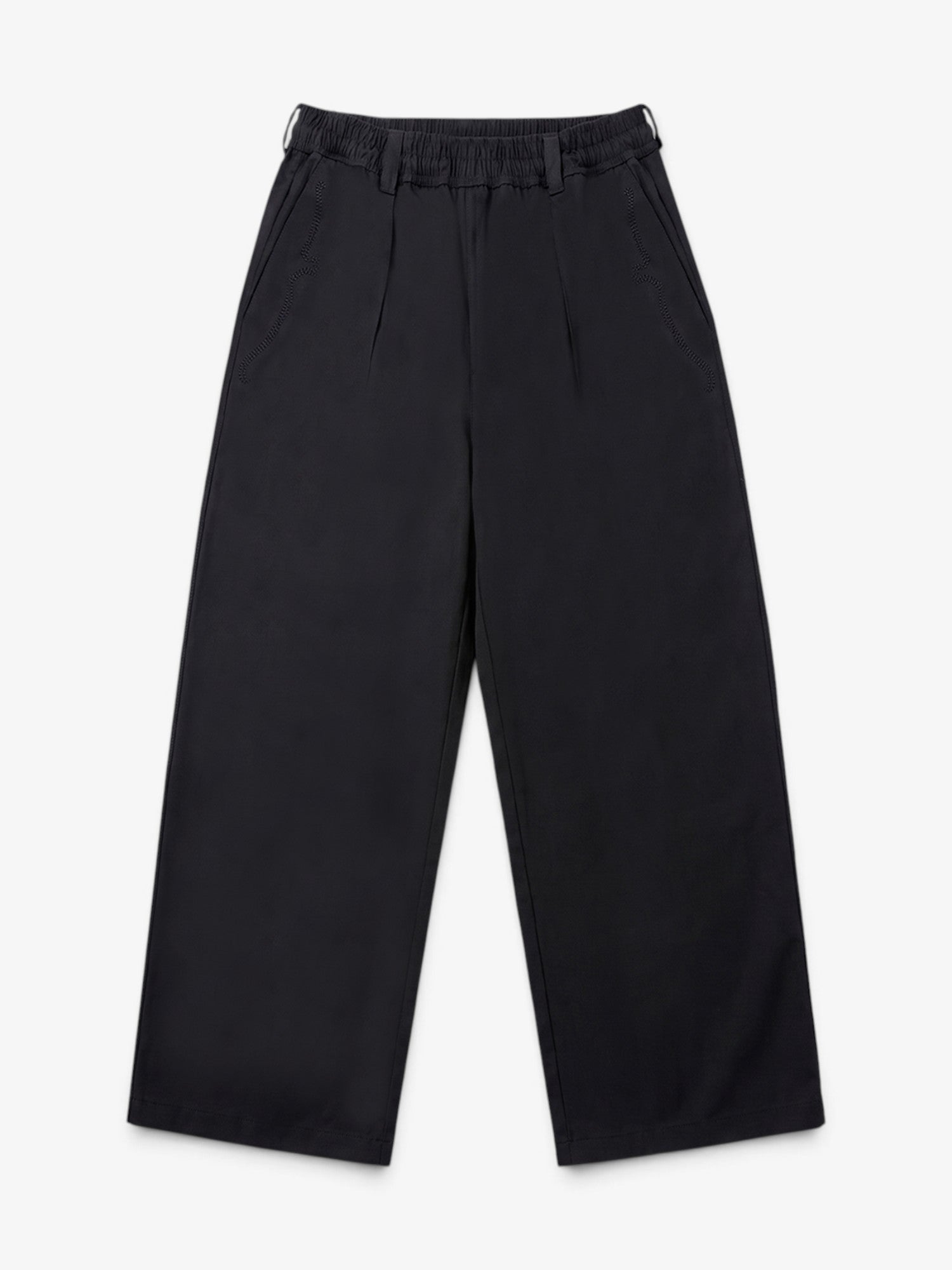Black 'Twill Tech' Baggy Pants