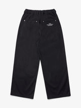 Black 'Twill Tech' Baggy Pants
