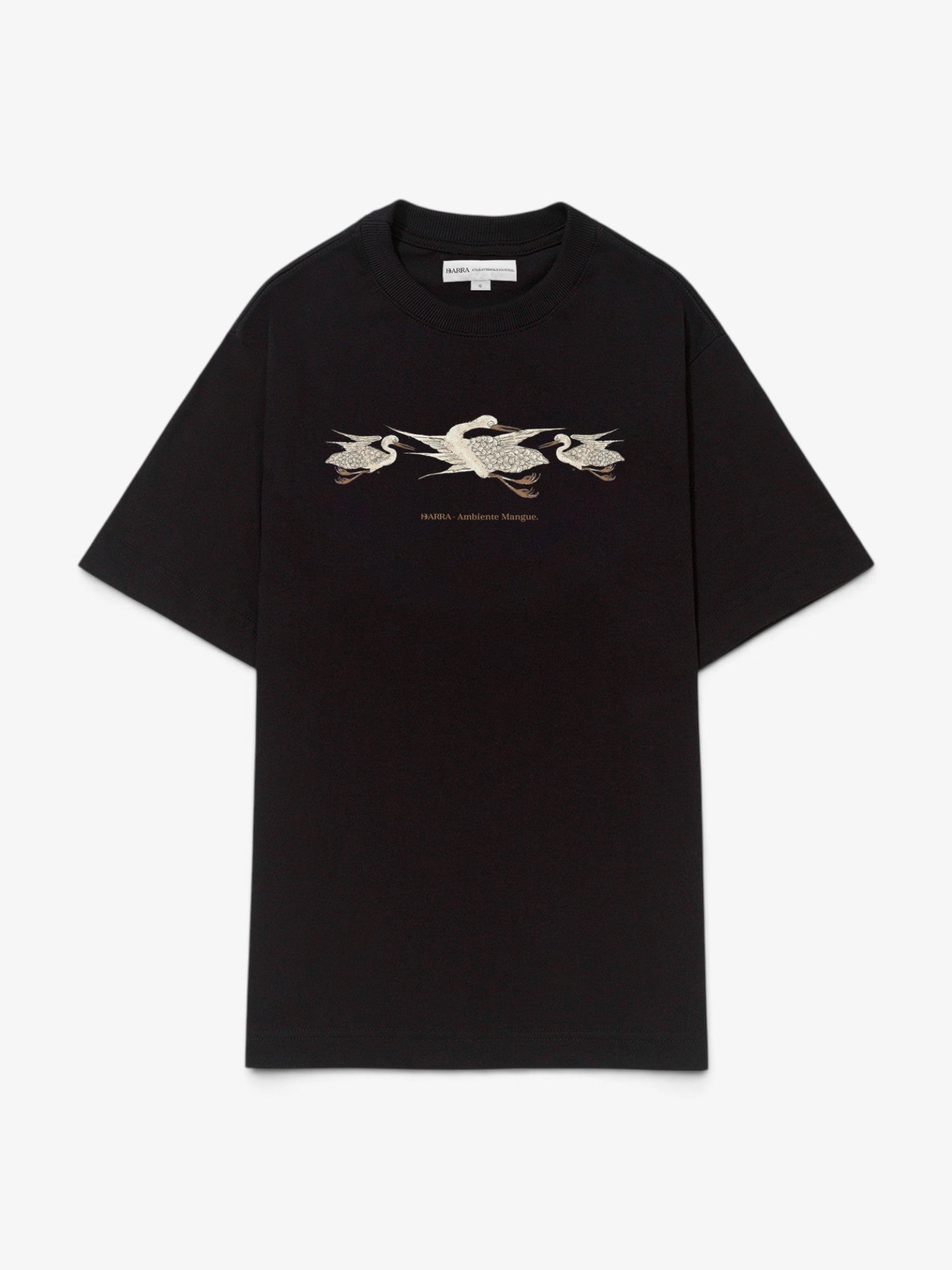 Black 'Garças' Tee