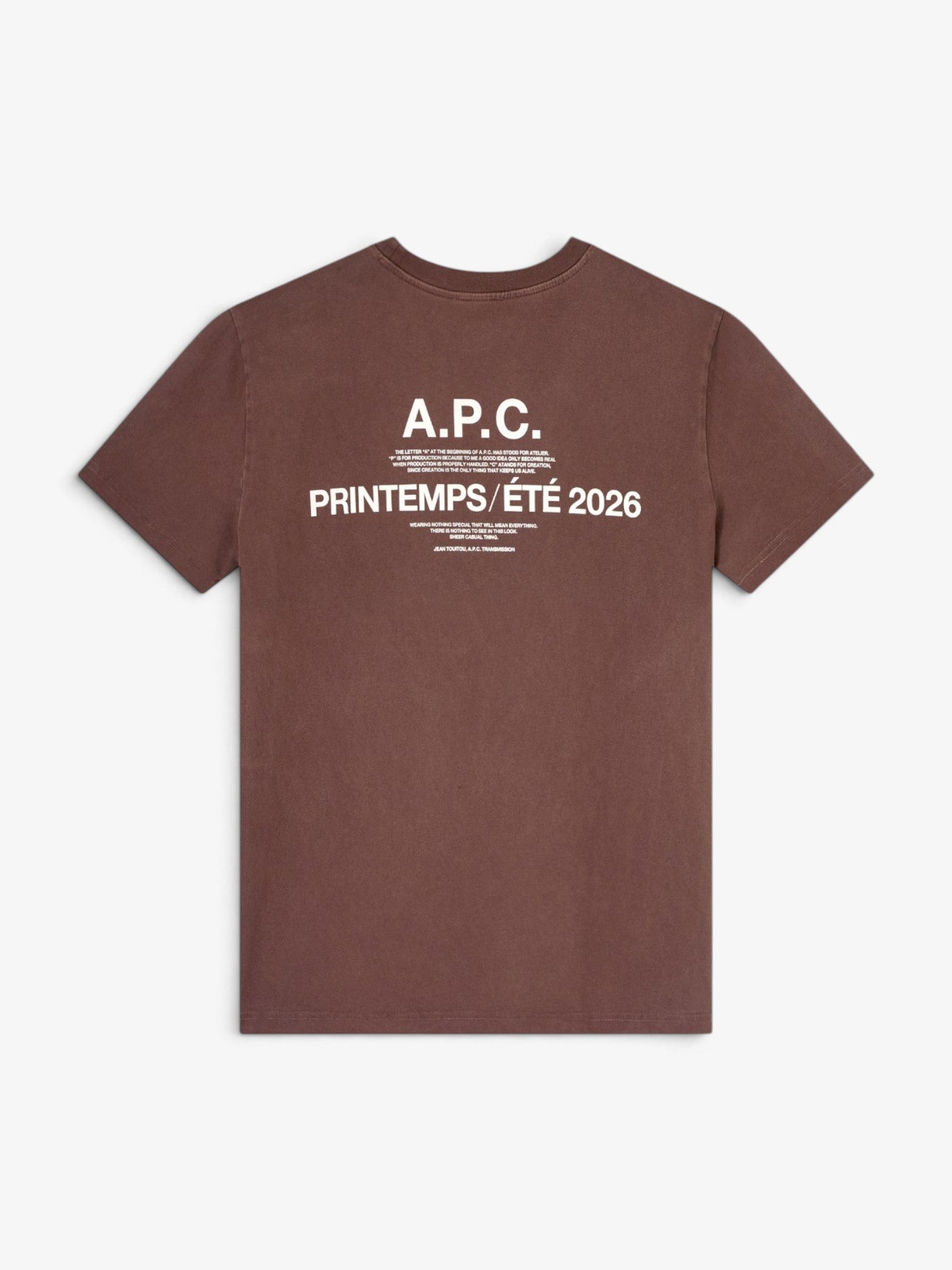 Brown 'A.P.C. Printemps 26' Tee