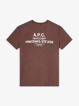 A.P.C. - Camiseta 'Printemps' Marrom