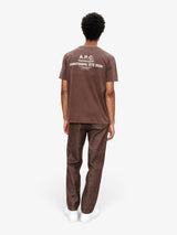 A.P.C. - Camiseta 'Printemps' Marrom