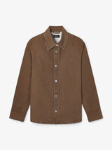 A.P.C. - Camisa 'Vest a Blous' Marrom