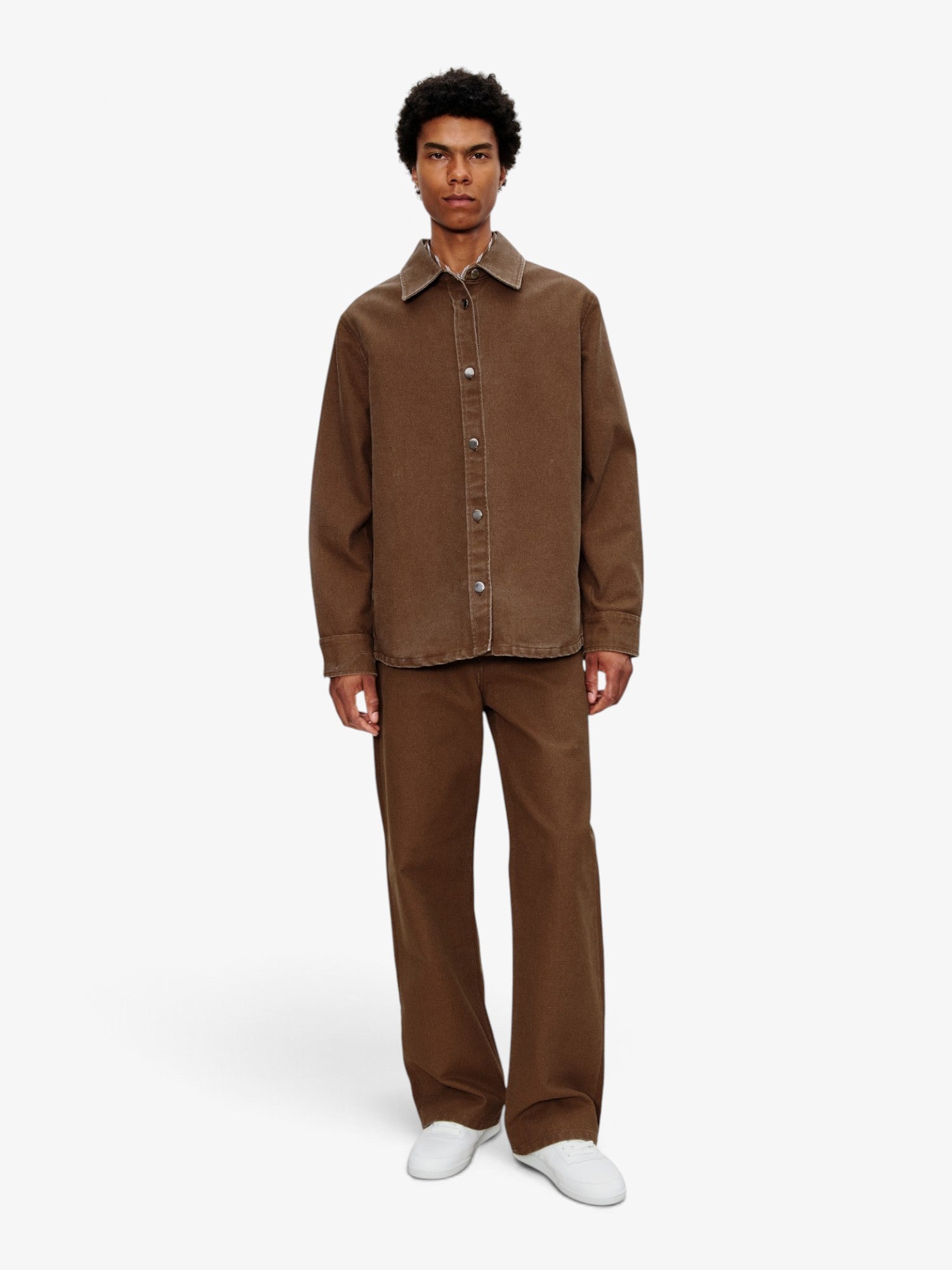 Brown 'Button-Down' Jacket