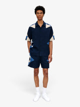 Navy 'Patchwork' Shirt