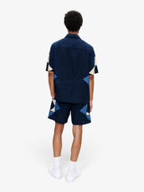 Navy 'Patchwork' Shirt