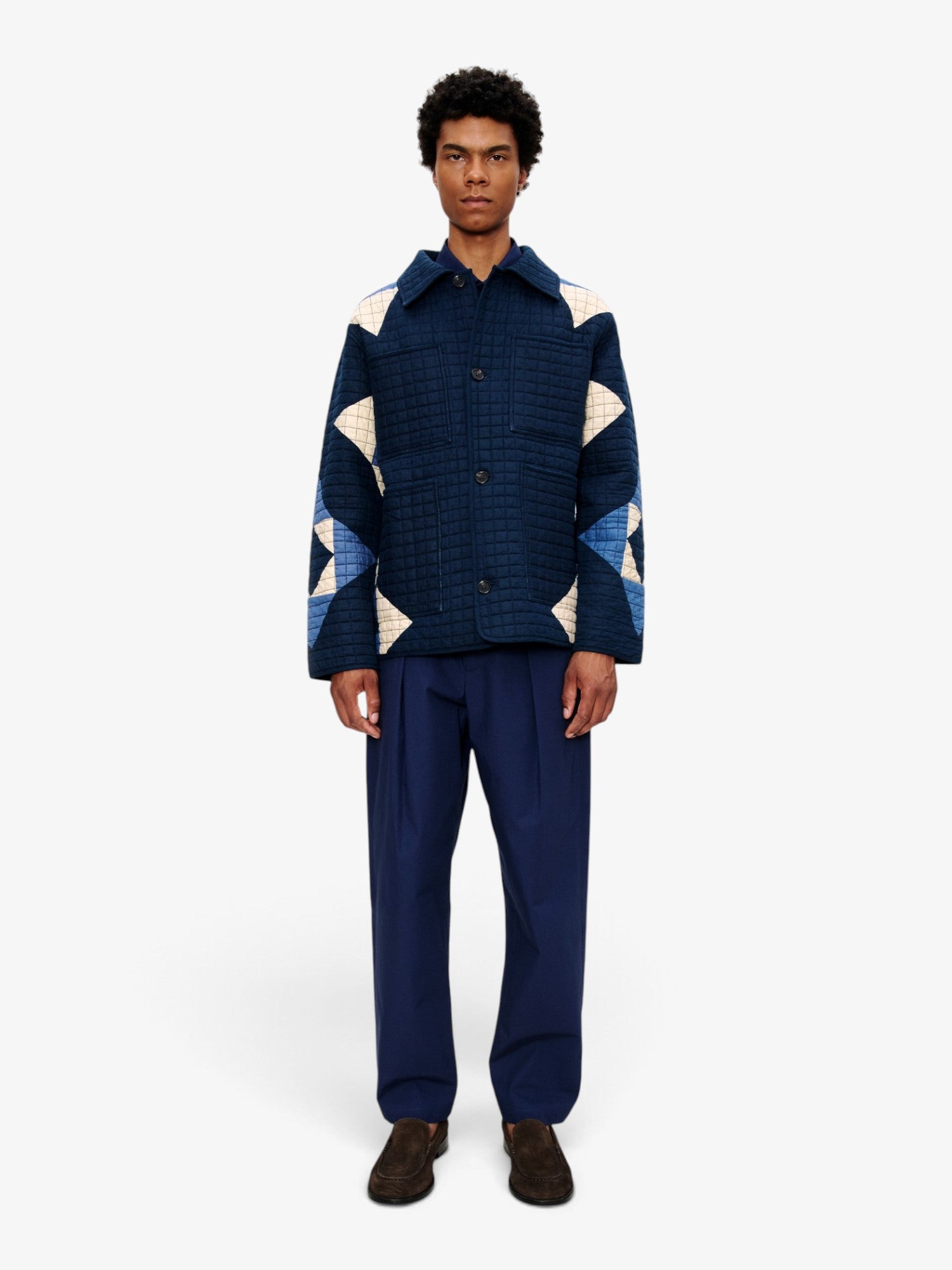 Navy 'Quiltée' Jacket