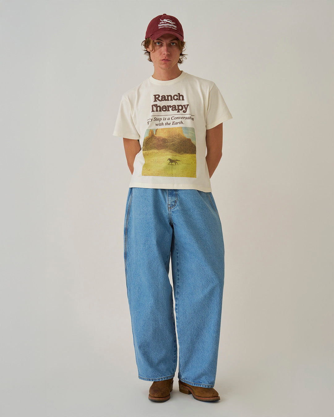 Ligth Blue 'Atelier' Baggy Jeans