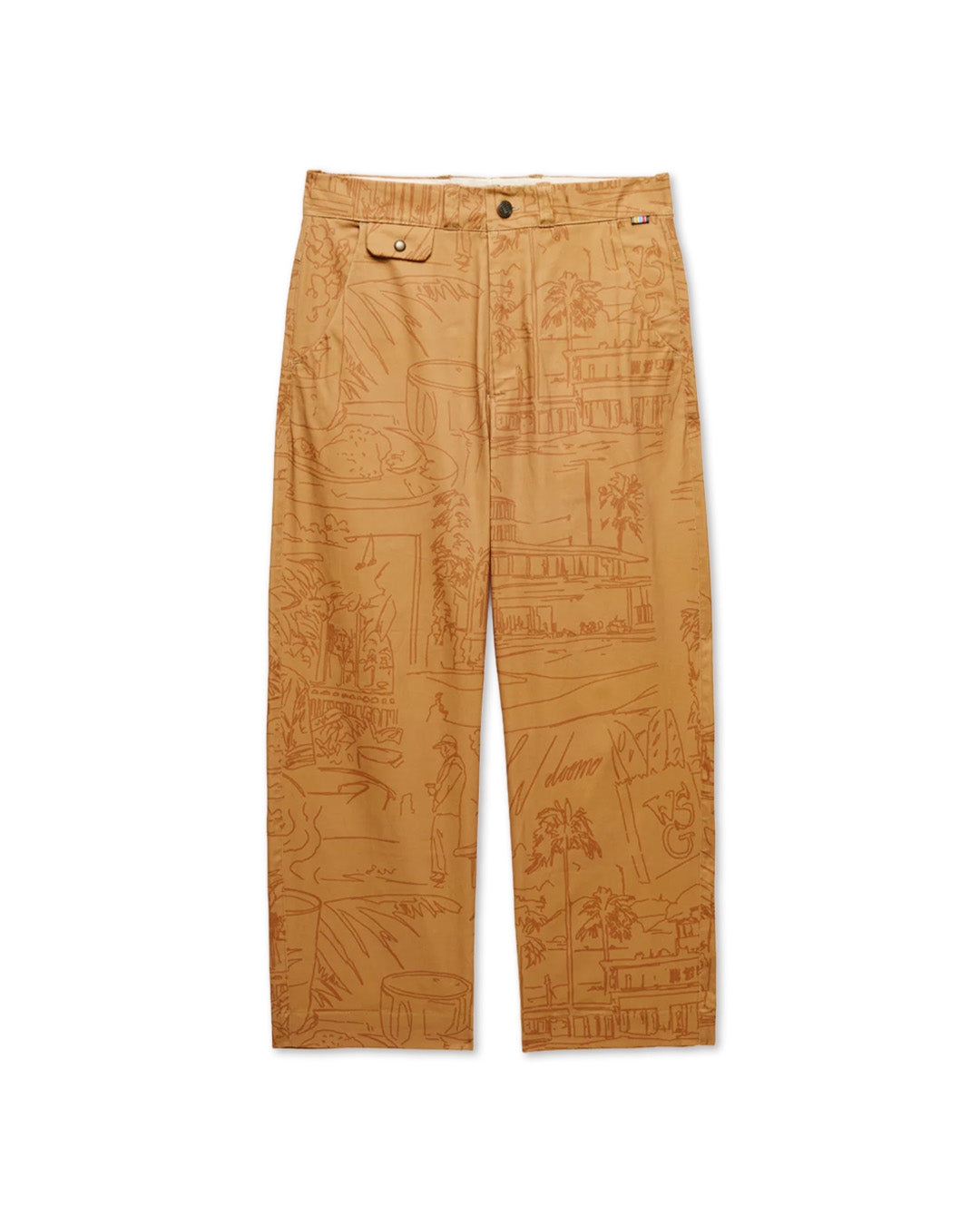 Caramel Wide Chino 'Sketch' Pants