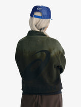 Green Tie Dye Half Zip Sweatshirt X ASICS