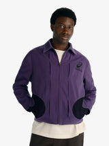 Purple 'Spiral' Cuts Jacket X ASICS