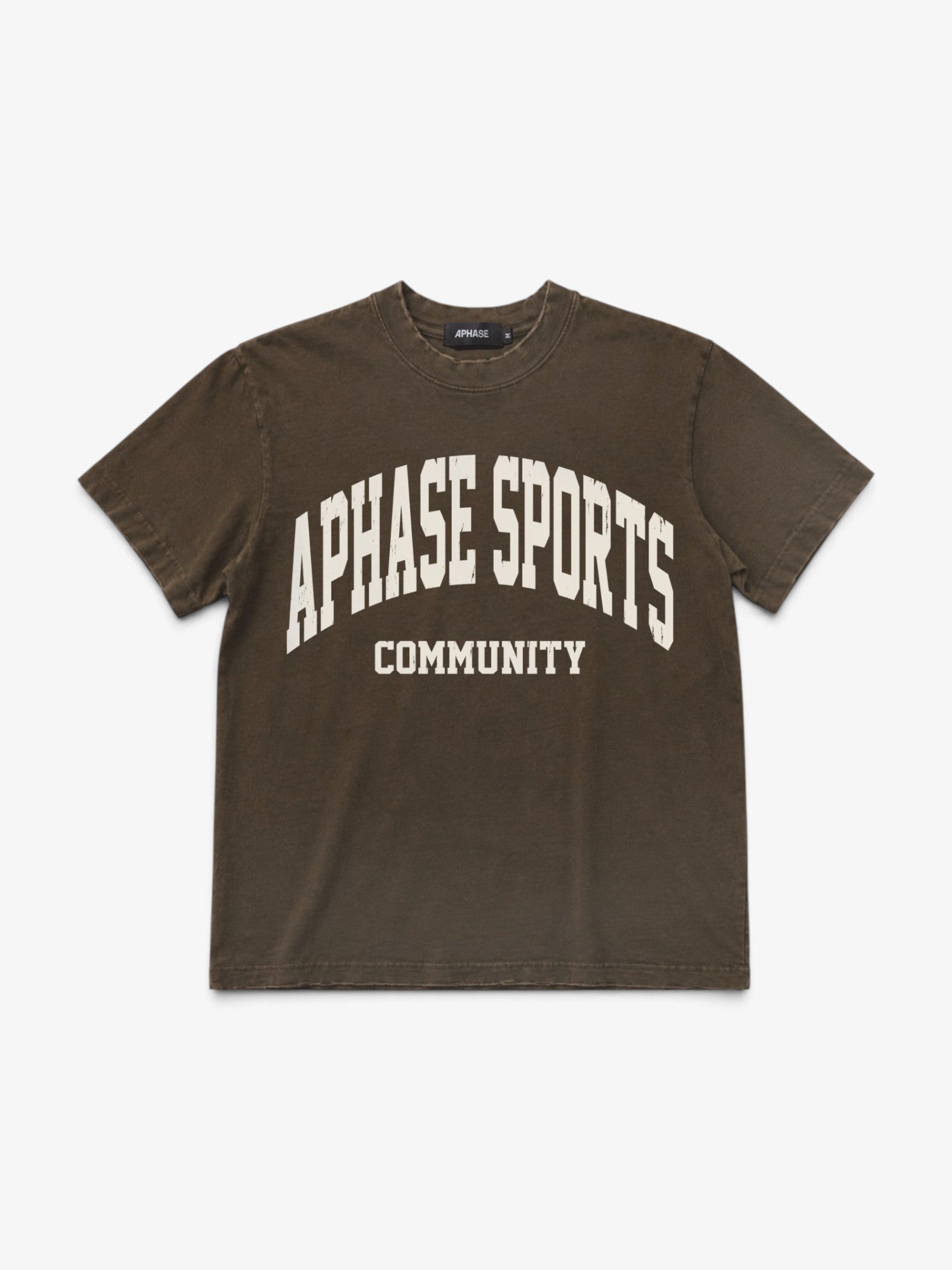 Washed Brown 'Campus' Tee