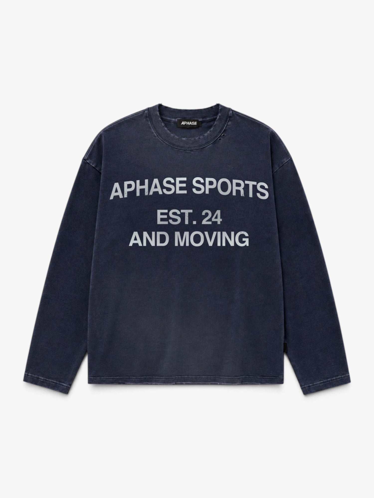Washed Blue 'Training' Longsleeve Tee