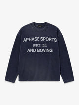 Washed Blue 'Training' Longsleeve Tee