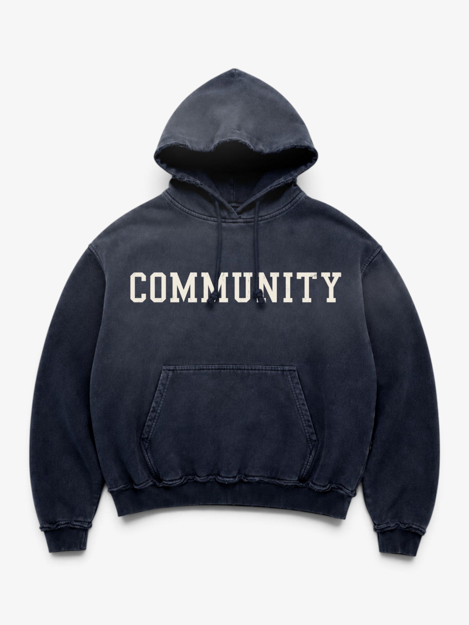 Used Blue 'High School' Hoodie