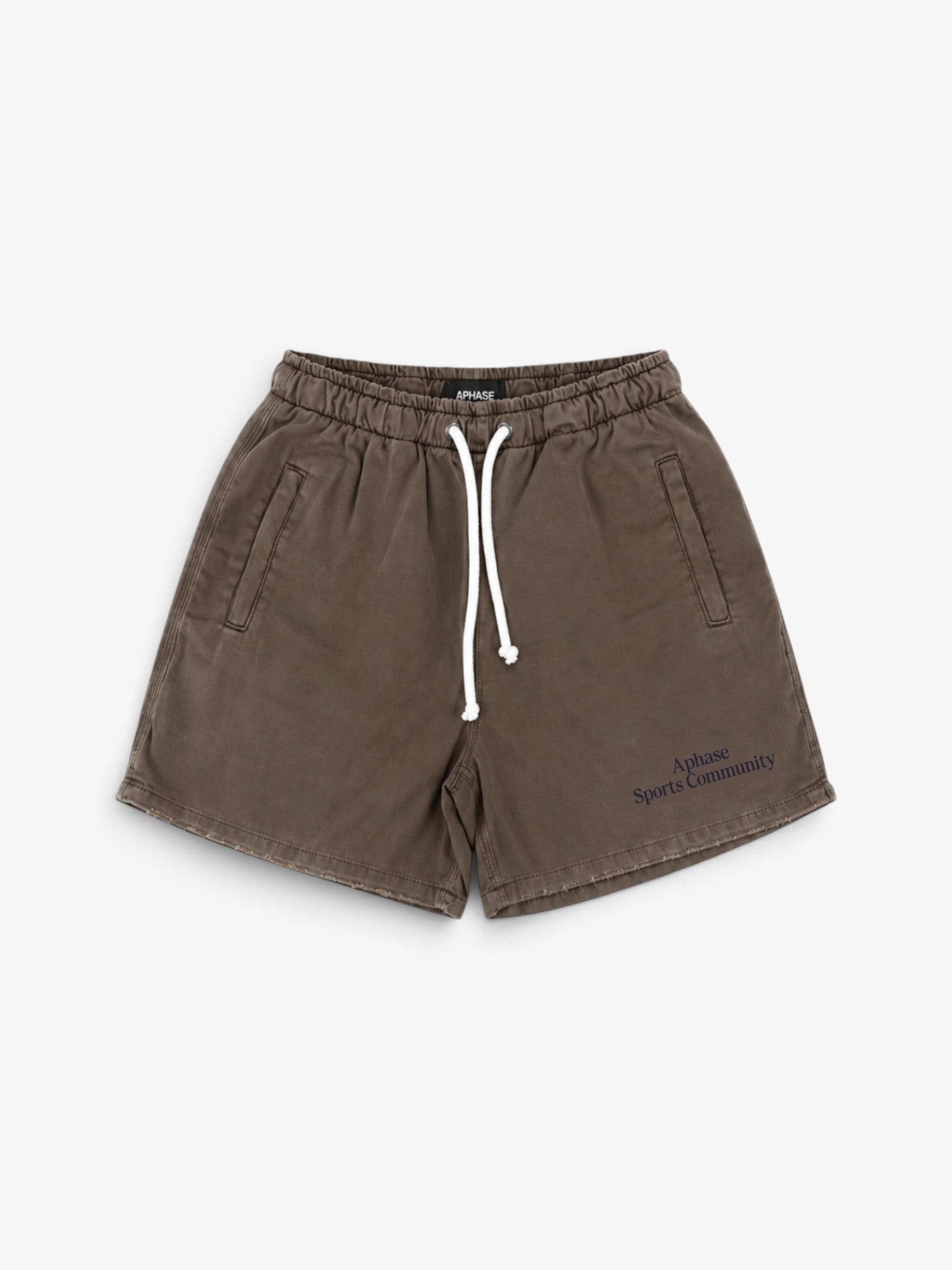 Washed Beige 'Retro' Shorts