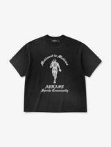 Washed Black 'Running Forever' Tee