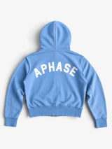 Washed Blue 'Squad' Zip Hoodie