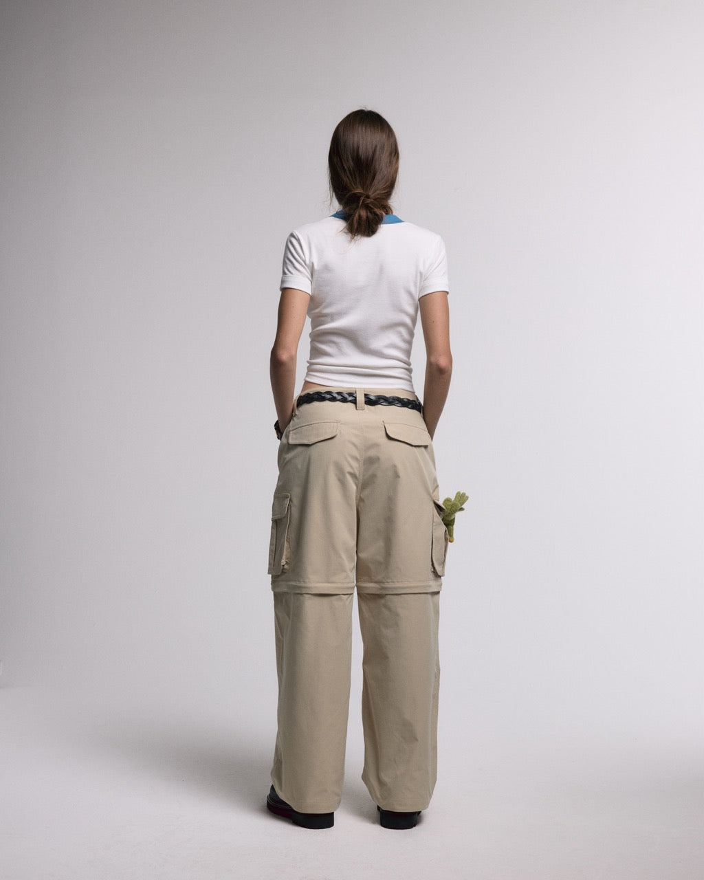 Beige Cargo Pants