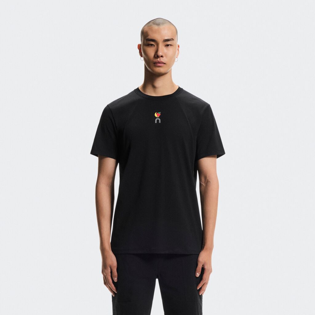 Black 'Trak SHF' Tee X SKY HIGH FARM GOODS