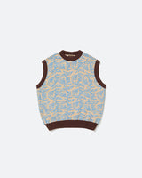 Cyan Tapestry Vest