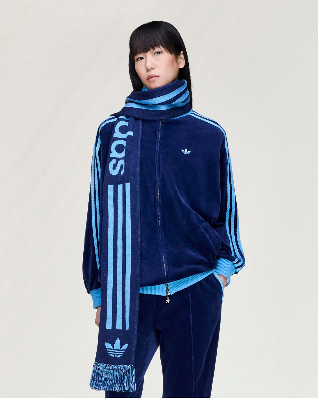 Dark Blue 'Fan' Scarf x AVAVAV