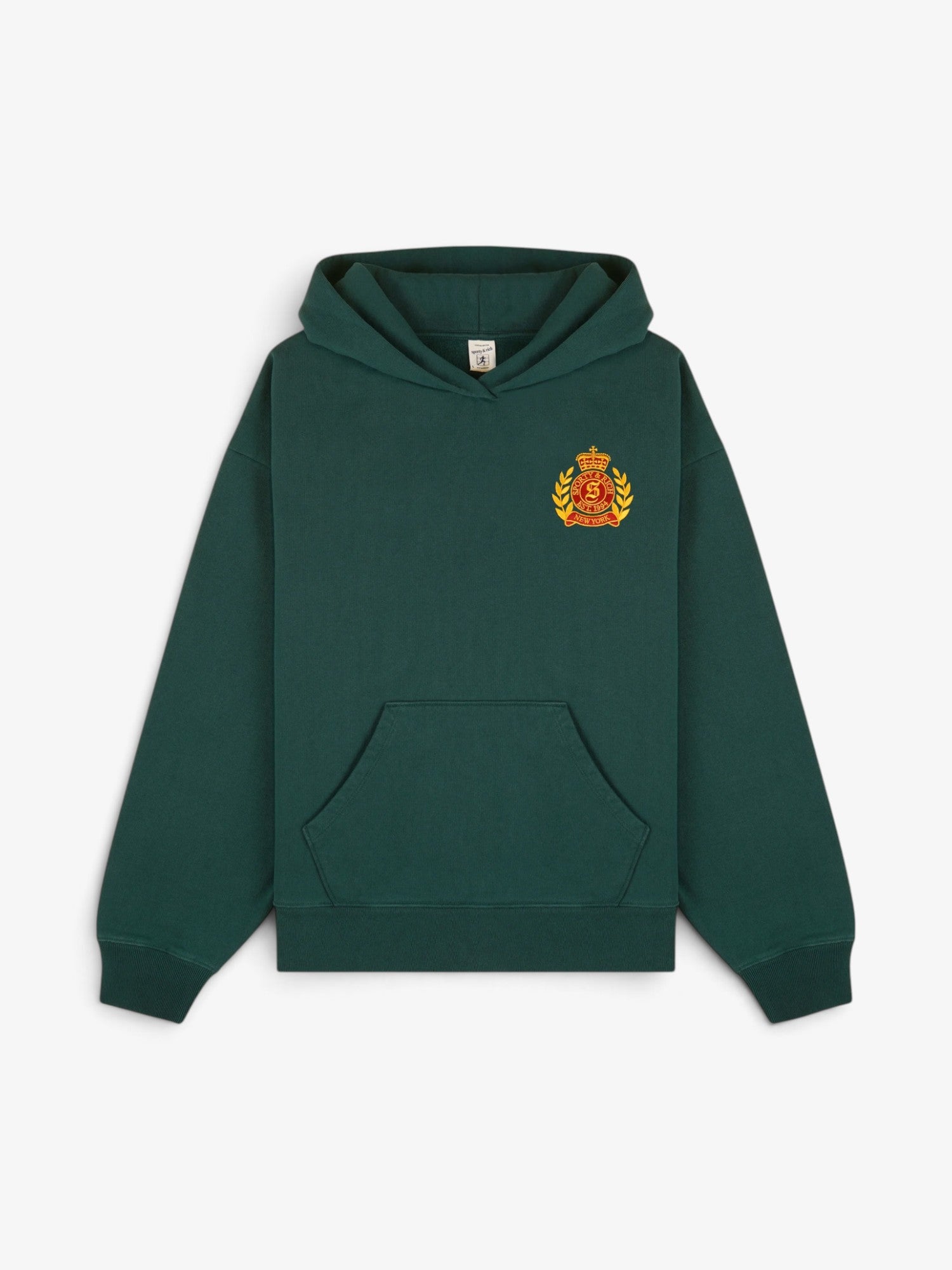 Green 'NY Crest' Hoodie