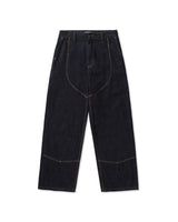 Double Knee Raw Denim Pants