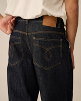 Double Knee Raw Denim Pants