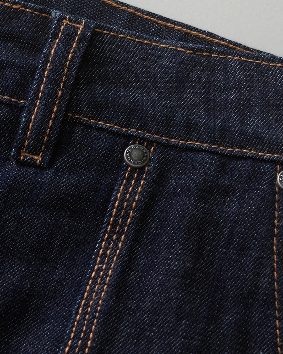 Double Knee Raw Denim Shorts