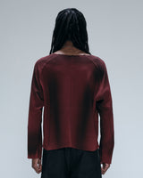 Burgundy 'Stencil' Long Sleeve