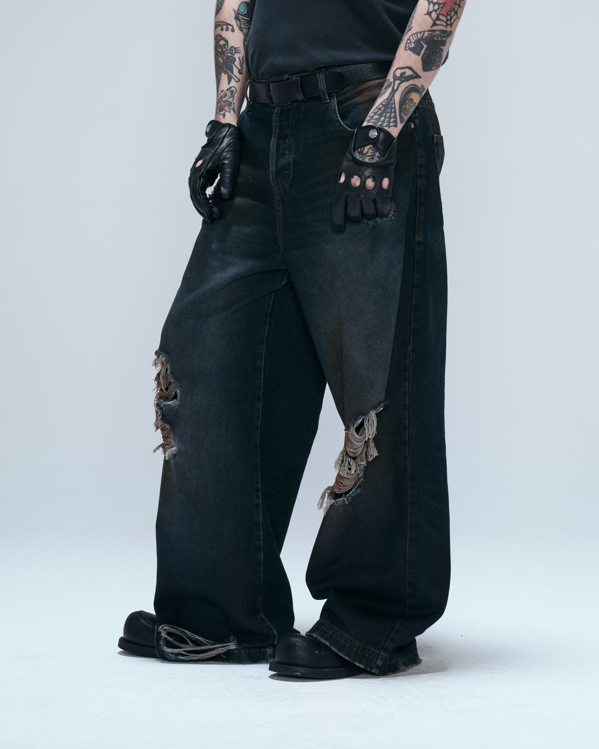 Blue Wild Distressed Denim Pants