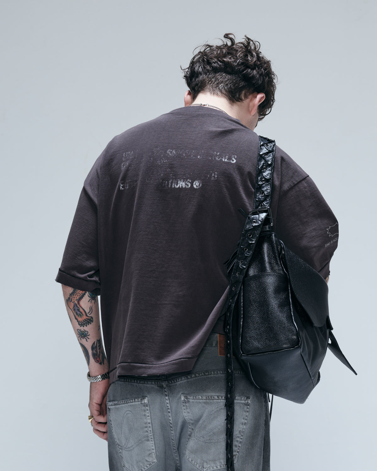 Charcoal 'Zine' Overboxy Heavy Tee