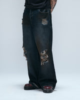Blue Wild Distressed Denim Pants