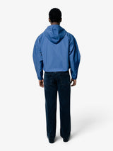Navy Cropped Windbreaker