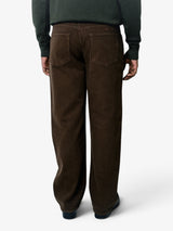 Brown Straight-Leg Jeans