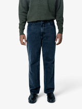 Grey Stone Straight-Leg Jeans